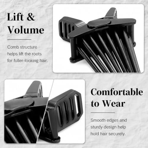 Hair Volume Clips, 19-Pin Root Clips for Curly Hair Volume, Portable Heatless Volumizing Hair Styling Tool for Fine Flat & Curly Hair, Lightweight Travel-Friendly Hair Volume Tool for Women & Men - Image 4