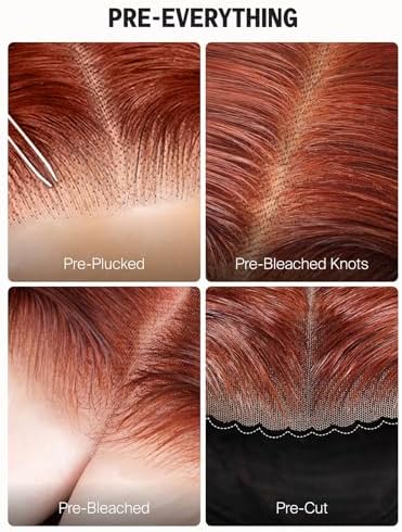 6x5 Reddish Brown Lace Front Wigs Human Hair 20 Inch Straight - Image 3