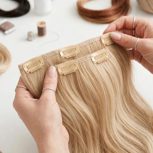 9-Tooth Plastic Wig Clips, Beige Hair Extension Clips, 6 Pack - Image 4