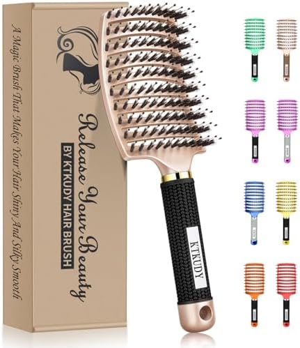 Detangling Brush for Women & Kids, Wet & Dry Hair, All Hair Types by KTKUDY