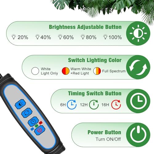 Grow Lights for Indoor Plants with Clip, Full Spectrum 6000K - Image 5