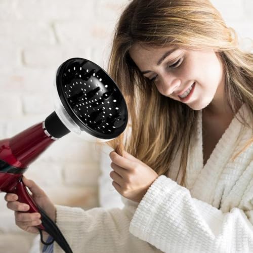 Hair Dryer Diffuser Attachment Large Hood Black PC for Curly Hair - Image 5
