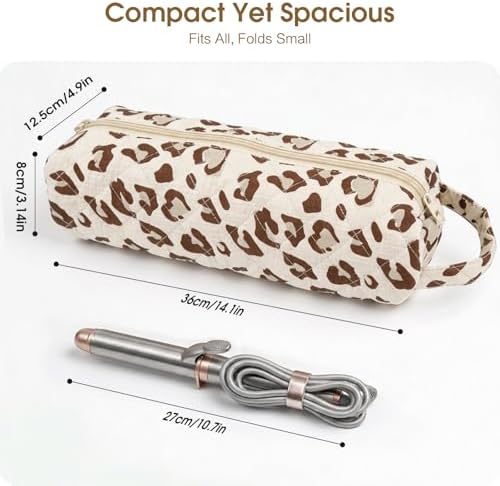 Quilted Hair Tools Travel Bag Compatible with Dyson Airwrap Shark FlexStyle - Image 2