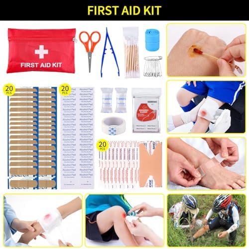 Gifts for Men Christmas Survival Kit and First Aid kit, Emergency Supplies Camping Accessories with Upgraded Molle Bag for Outdoor Adventure Camping Hiking Hunting - Image 6