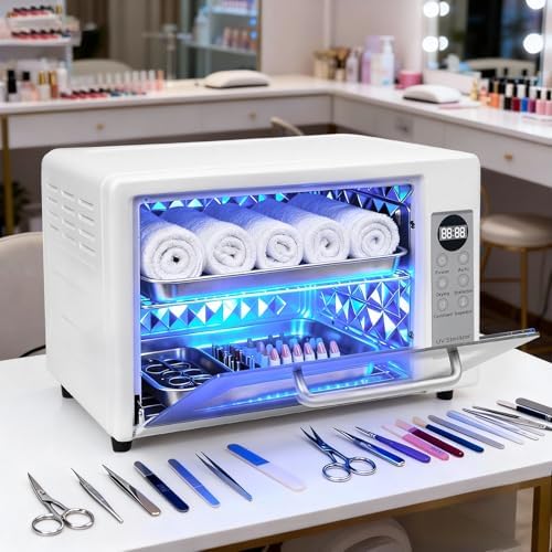 24L Large Capacity Nail Tool Cleaning Machine with LED Time Display - Image 2