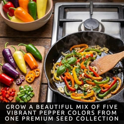 Five Color Pepper Seeds for Planting Sweet Pepper Mix - 100 Premium Seeds - Image 3