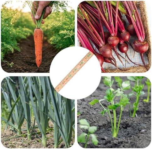 Spacer Tool Seeder Planting Ruler - Seeding Spacing Ruler with Precise Measurements,Seedlings Dibber Hand Transplanting Tools,for Vegetable Gardens, Yard - Image 3