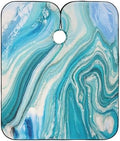 Blueangle Blue Marbling Barber Cape - Adjustable Waterproof Polyester Cape for Hairdresser Styling & Home, 65'' x 55'' by Blueangle