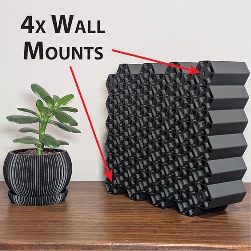 Markvicka Designs Small Bottle Wall Mount Organizer for Shades EQ Storage | Hexagon Style Organizer | Stackable & Wall-Mount Salon Decor for Hair Dye Bottles - Image 3