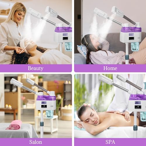 Professional 2 in 1 Facial Steamer, Esthetician Steamer with Hot & Cold Mist, Face Steamer for Facial Deep Cleaning, Facial Steamer for Home Beauty Salon Spa - Image 5