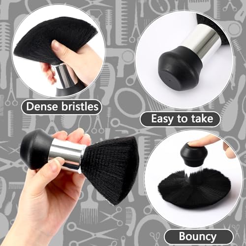 FEBSNOW Hair Cutting Cape Kit,Professional Barber Cape with Duster Brush - Image 4