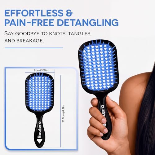 Bautero Detangling Brush for Curly Hair – Detangler Brush for Thick 4C Hair - Image 6
