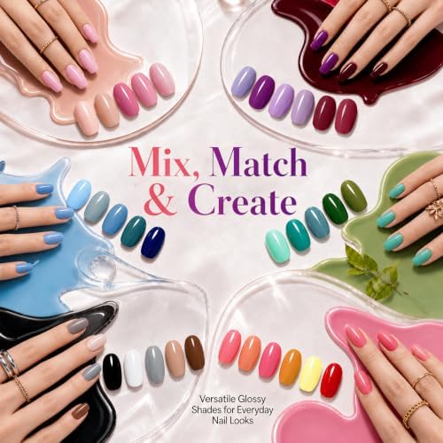 Beetles Fall Gel Polish Set, Fingertip Palette Collection, 32 Colors - Image 3