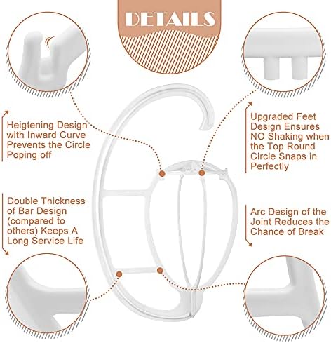 Dreamlover Hanging Wig Stand for Fast Drying Wig, White, 2 Sets - Image 5