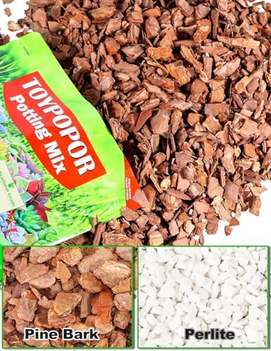 TOYPOPOR Orchid Potting Mix, (3 Quarts)Orchid Bark With Perlite, Potting Soil Medium for Plant Indoor, Pine Bark Wood Chips for Houseplant Fast Drainage, Water Retention, Air Flow and Root Ventilation - Image 2