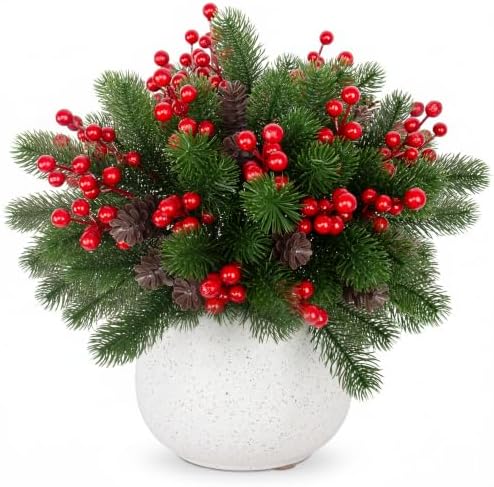 Daynight 6 Bundles Artificial Pine Stems for Outdoor Christmas Decorations - Image 7