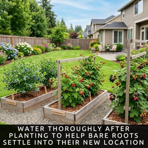 8 Bare Root Fruit Plants | 2 Each Apple, Blueberry, Raspberry & BlackBerry - Image 6