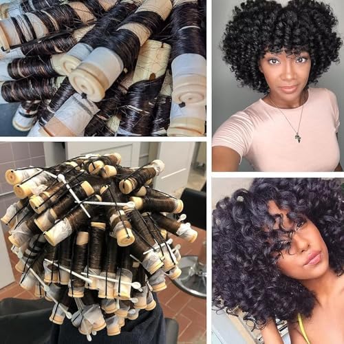 40Pcs Perm Rods Set - Plastic Cold Wave Rollers Non-Slip Hair Curlers for Long, Medium, Short Heatless Perming and Hairdressing (Yellow) - Image 6