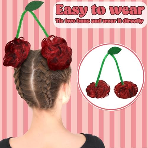Cherry Hair Clip Kit Crazy Hair Day - Image 3