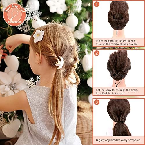 TsMADDTs 3Pack Hair Styling Tools Set with French Braid Loop, Rat Tail Comb, and Metal Pin Tail Braiding Comb, Black - Image 3