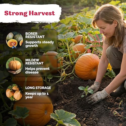 15 Seminole Pumpkin Heirloom Vegetable Seeds, Cucurbita Moschata - Image 4