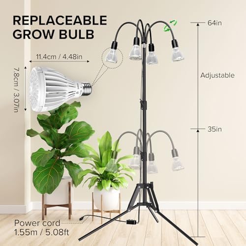 SANSI Grow Lights for Indoor Plants, 128W Plant Lights for Indoor Growing - Image 4