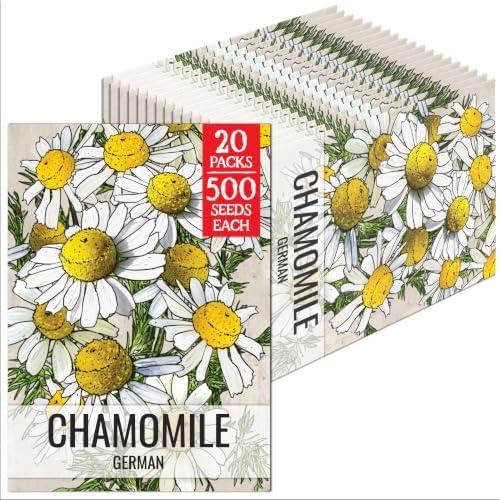 Seed Needs German Chamomile Seeds to Plant an Herb Garden - 20 Packs by SeedNeeds