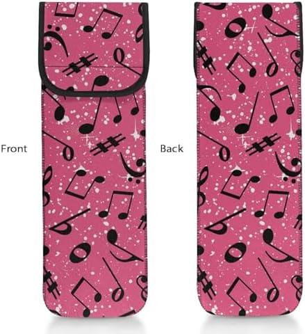 Heat-Resistant Travel Neoprene Storage Music Pouch Case Bag with Two Pocket for Flat Iron,Straightener,Curling Wand/Curling Iron Long-Term Use - Image 3