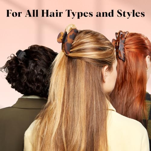 Kitsch 5 Inch Large Claw Clips for Thick and Long Hair - Black & Tort, 2pcs - Image 5