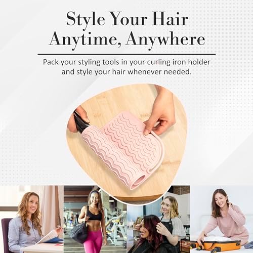 Large Vanity Mat, Heat Resistant Mat for Hair Tools, Vanity Décor, Teal - Image 5