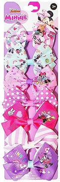 Disney Minnie Mouse Hair Bows - Hair Accessories Gift Set - Minnie Hair Bow - 7 Pcs 4 Inch Bundle - Hair Bows for Girls - Minnie on each clip - Alligator Clip - Ages 3 + by LUVHERKIDS