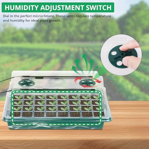 Sondiko Seed Starter Tray with Grow Light, 80 Cells Starter Kit - Image 5