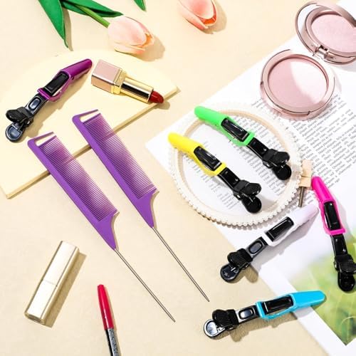 Geiserailie 10 Pcs Magnetic Gel Wrist Styling Tool Set,Purple Wrist Strap - Image 5
