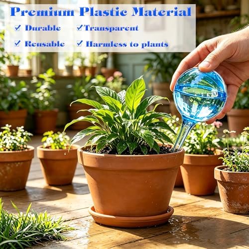 Self Watering Globes for Plant, 10pcs Auto Watering Bulb for Indoor Outdoor - Image 4