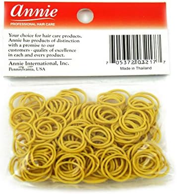 Annie Rubber Bands for Hair, White, 300 Ct, Small Elastic Hair Ties - Image 3