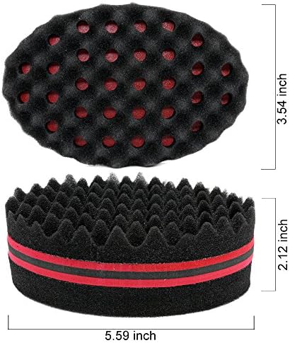 Hair Sponge, Curl Twist Sponge Brush for Black Men Curls Afro Dreads, 1 Pc - Image 2