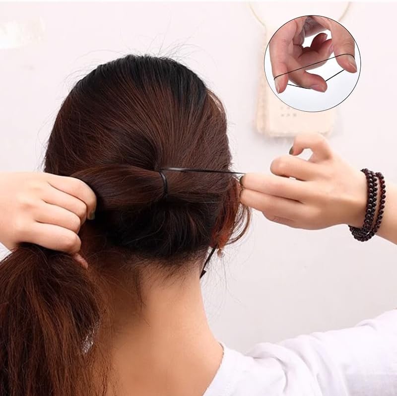 Elastic Hair Rubber Bands 2000 PCS Soft Ponytail Elastics Holders Small Hair Ties for Blond Kids Baby Girls Toddler Infants Hair No Crease Damage No Hurt Thin Easy to dismantle Mini TPU Hair Tie Black - Image 5