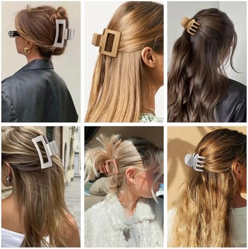 SMKSL 12 Pcs Hair Claw Clips for Women & Girls 3 Styles Hair Accessories - Image 6