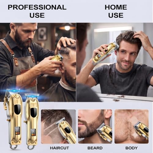 SHYEEH Hair Clippers for Men Set, Hair Trimmer & Beard Trimmer for Men Set - Image 2