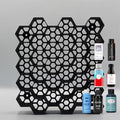 Markvicka Designs Wall Mount Organizer Hair Dye and Toner Storage | Hexagon Style Organizer | Stackable & Wall-Mount Salon Decor for Hair Dye Bottles (Extra Large) by Unknown