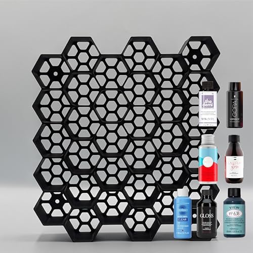 Markvicka Designs Wall Mount Organizer Hair Dye and Toner Storage | Hexagon Style Organizer | Stackable & Wall-Mount Salon Decor for Hair Dye Bottles (Extra Large) by Unknown