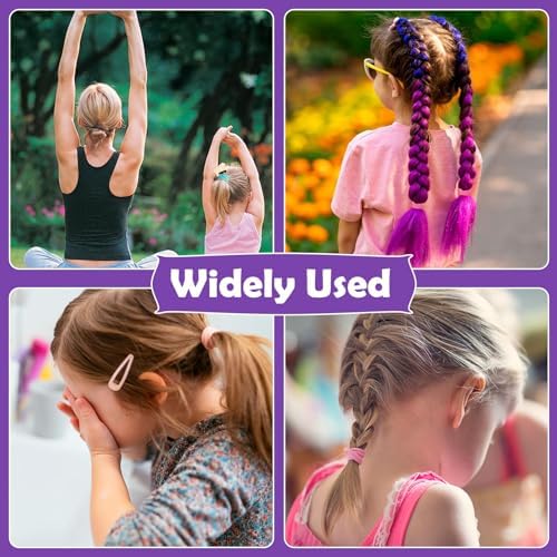 Cotton Toddler Hair Ties 32 Colors, 320 Pcs Baby Hair Ties with 15 Hair Styling Tools Organizer Box, Soft Seamless Elastic Hair Bands Hair Accessories for Girls Kids - Image 7