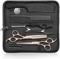 JASON Hair Cutting Scissors Set - 10-Piece Thinning Shears RoseGold 6" by JASONSCISSORS