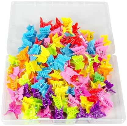 50 Pieces Assorted Color Butterfly Hair Clips, Beautiful Mini Butterfly Hair Clips Hair Accessories for Women and Girls (50 Pack Random color) - Image 5