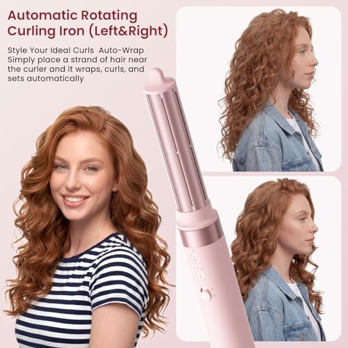MESCOMB 6 in 1 Hot Air Styler Wrap, Professional Hair Styler with Thermal Round Brush for Blowouts, Fast Drying for Blow Dry, Curling, Volumizing, Straightening, Salon Results in Minutes (Light Pink) - Image 5