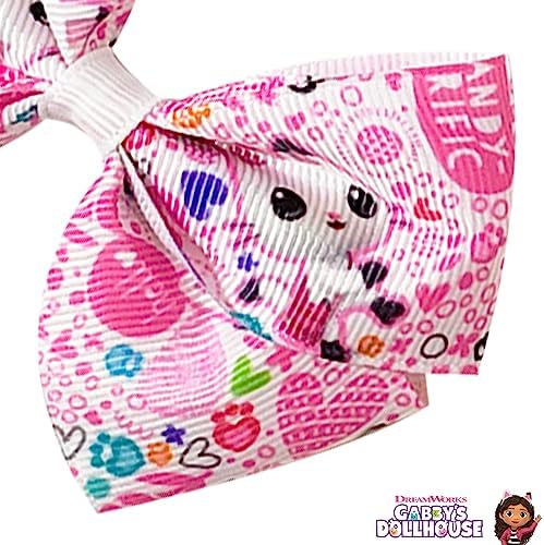 Gabby's Dollhouse Hair Bows - Hair Accessories Gift Set - 7 Pcs 4 Inch Bundle for Girls Different Character on each Hair Clip Kids Bow - Alligator Clip - Ages 3 + - Image 3