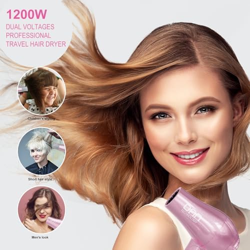 DAN Auto Dual Voltage Hair Dryer,Hair Blow Dryer,Compact Folding Blower - Image 7
