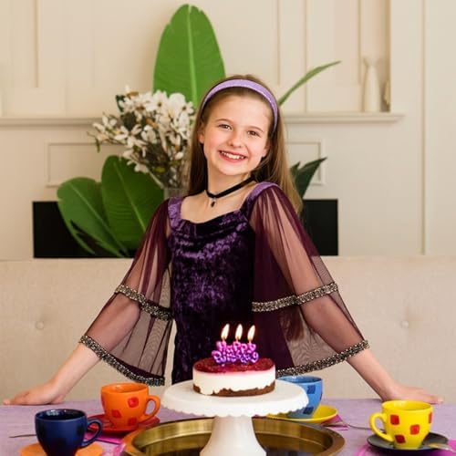 Headbands for Girls, 3 Pack Sparkly Glitter Toddler Girls Headbands - Image 3