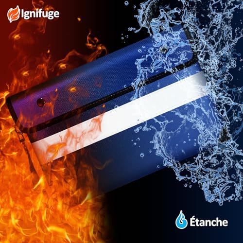 Vailoin 6200°F Fireproof Money Bag, 8 Layers of Heat Insulated Materials - Image 2