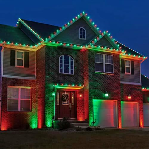 C9 LED Christmas Lights Outdoor Replacement Bulbs Red/Green - Image 7